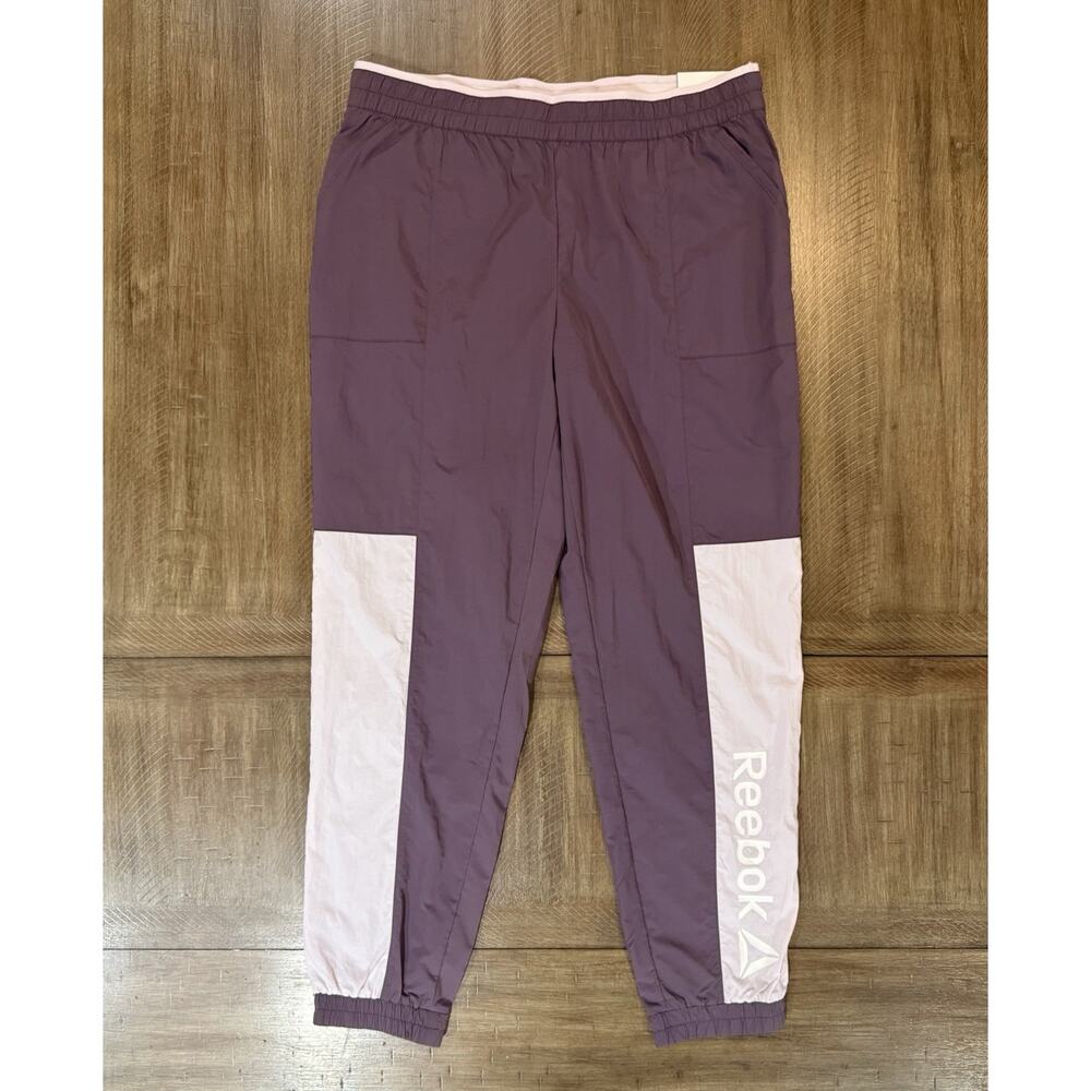 NWT Reebok Purple Focus Track Cuffed Jogger Active Pants Unisex Size Large NEW - Picture 16 of 16